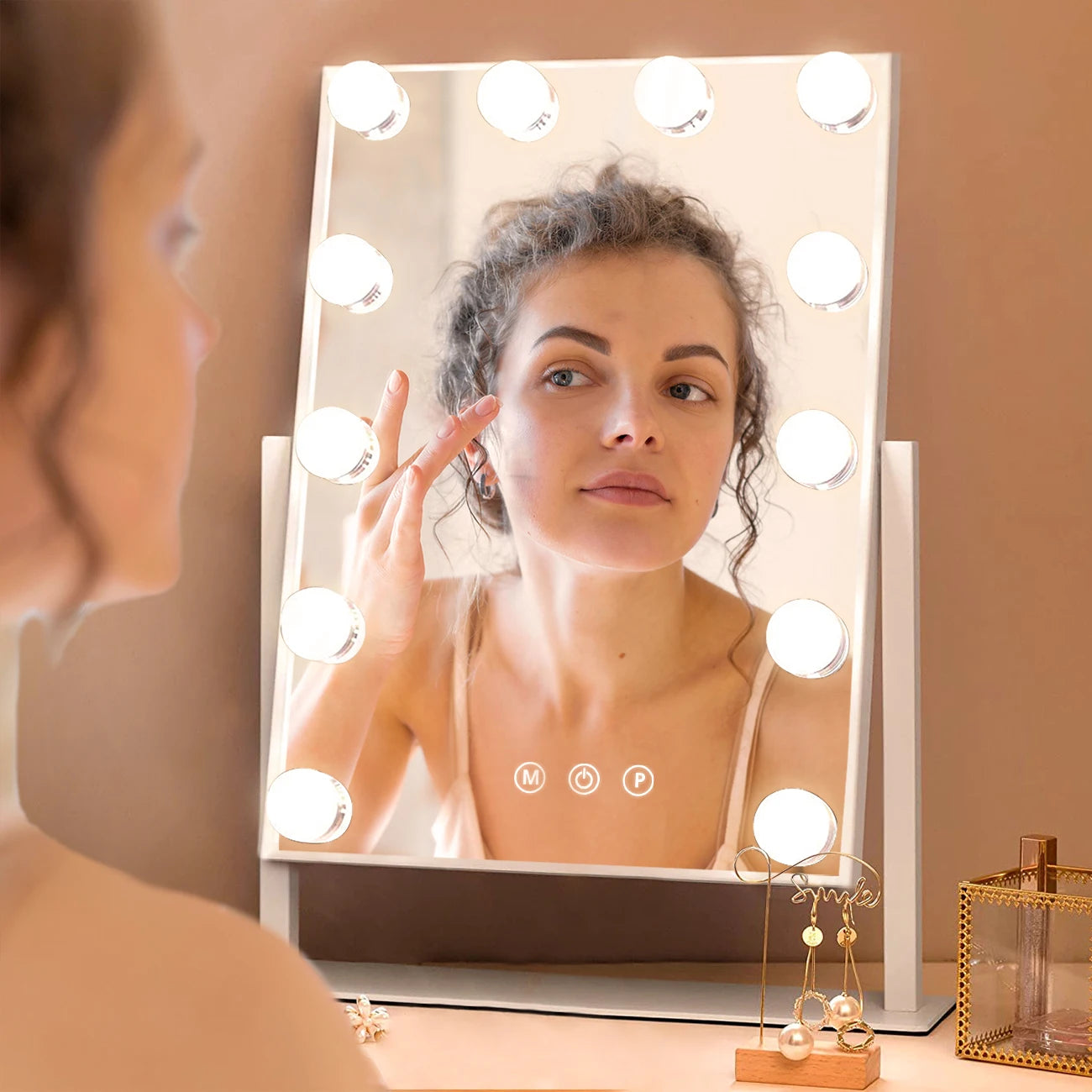 Hollywood Vanity Mirror With Lights Dimmable LED Bulbs