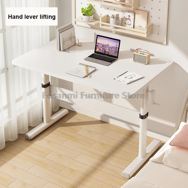 Adjustable Height Office Desk Student Study Table Children Gaming Desk Home Gamer Standing Table Manual Motion Computer Desk
