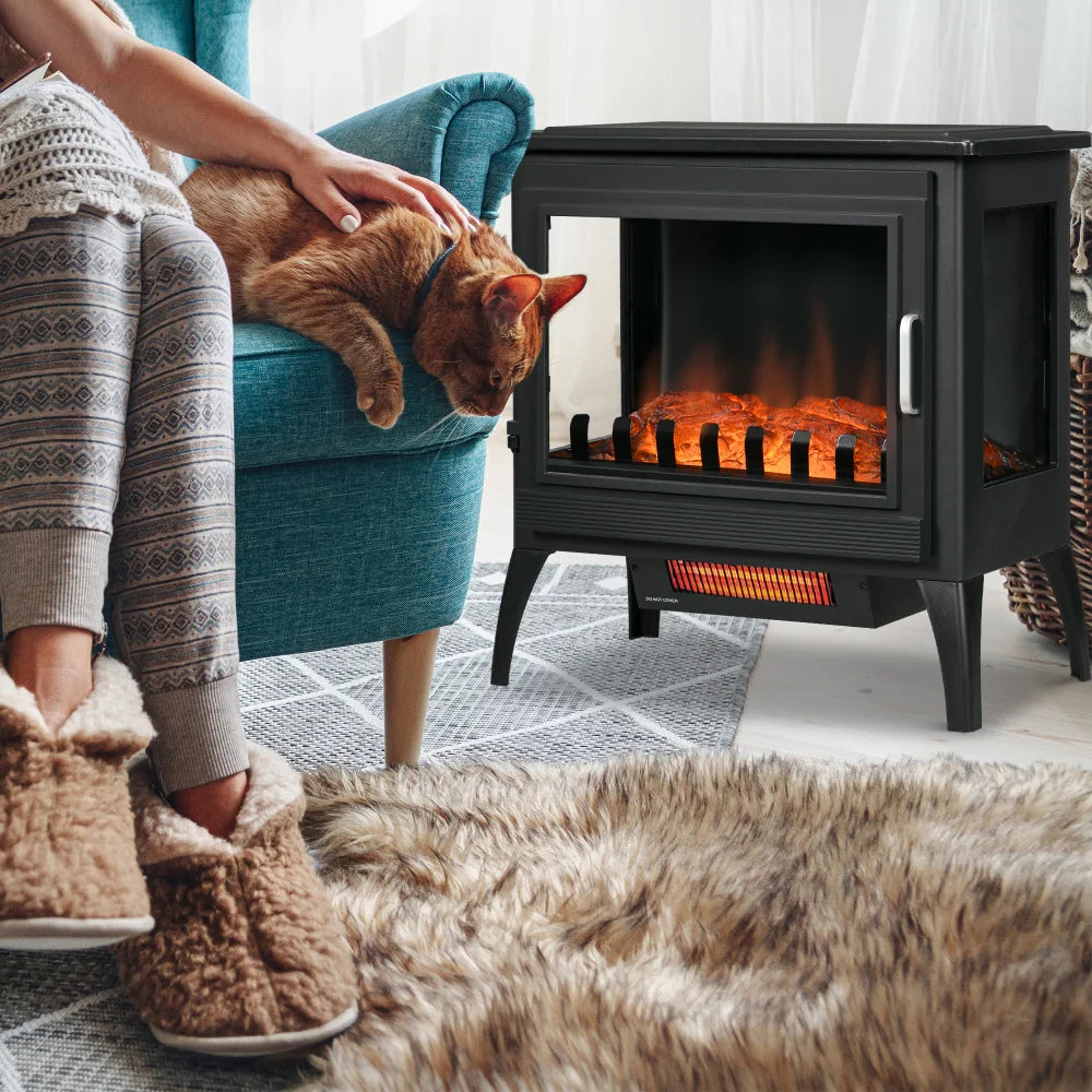 Hign Concerned Electric Fireplace Stove Infrared Heater
