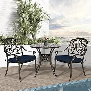 TANGXU All Weather Cast Aluminum Outdoor Patio Dining Set