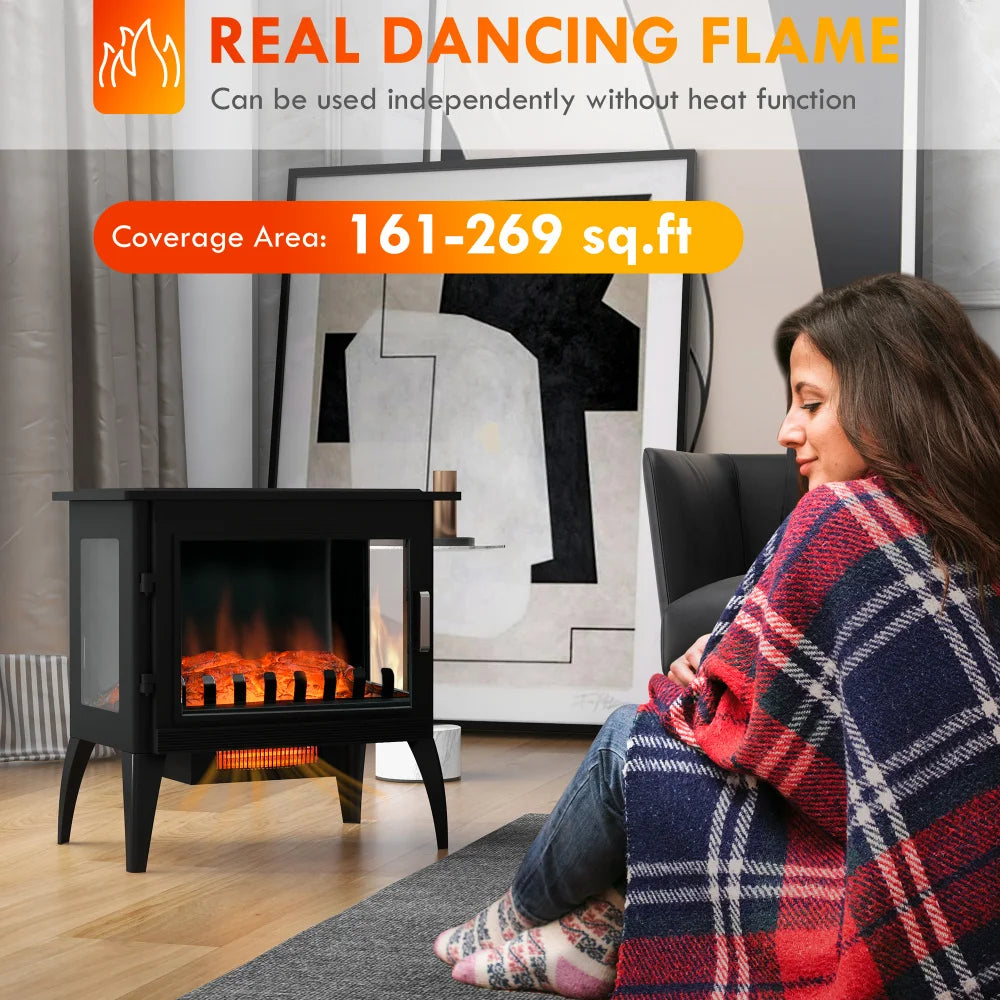 Hign Concerned Electric Fireplace Stove Infrared Heater