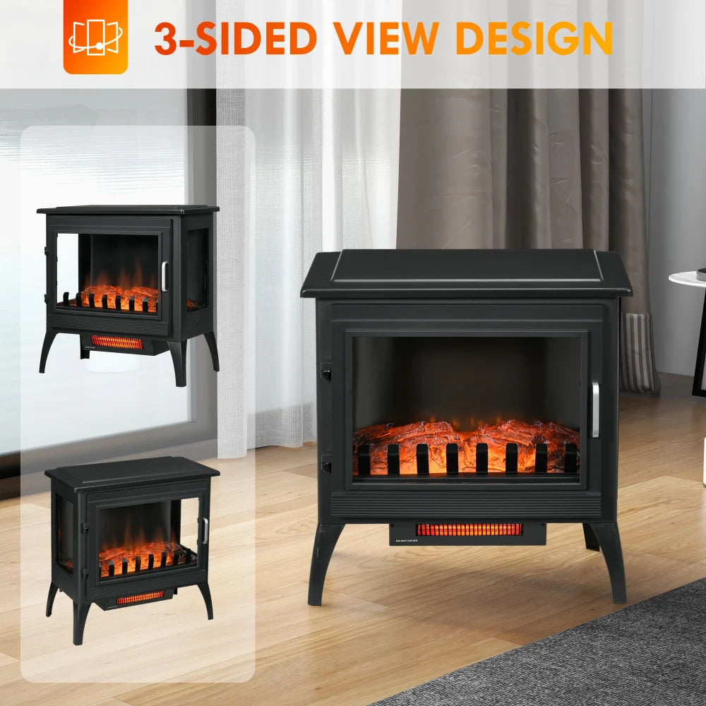 Hign Concerned Electric Fireplace Stove Infrared Heater