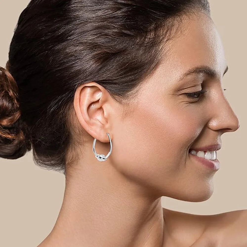 Sweet Blossoms Haven 925 Sterling Silver Circle Earrings