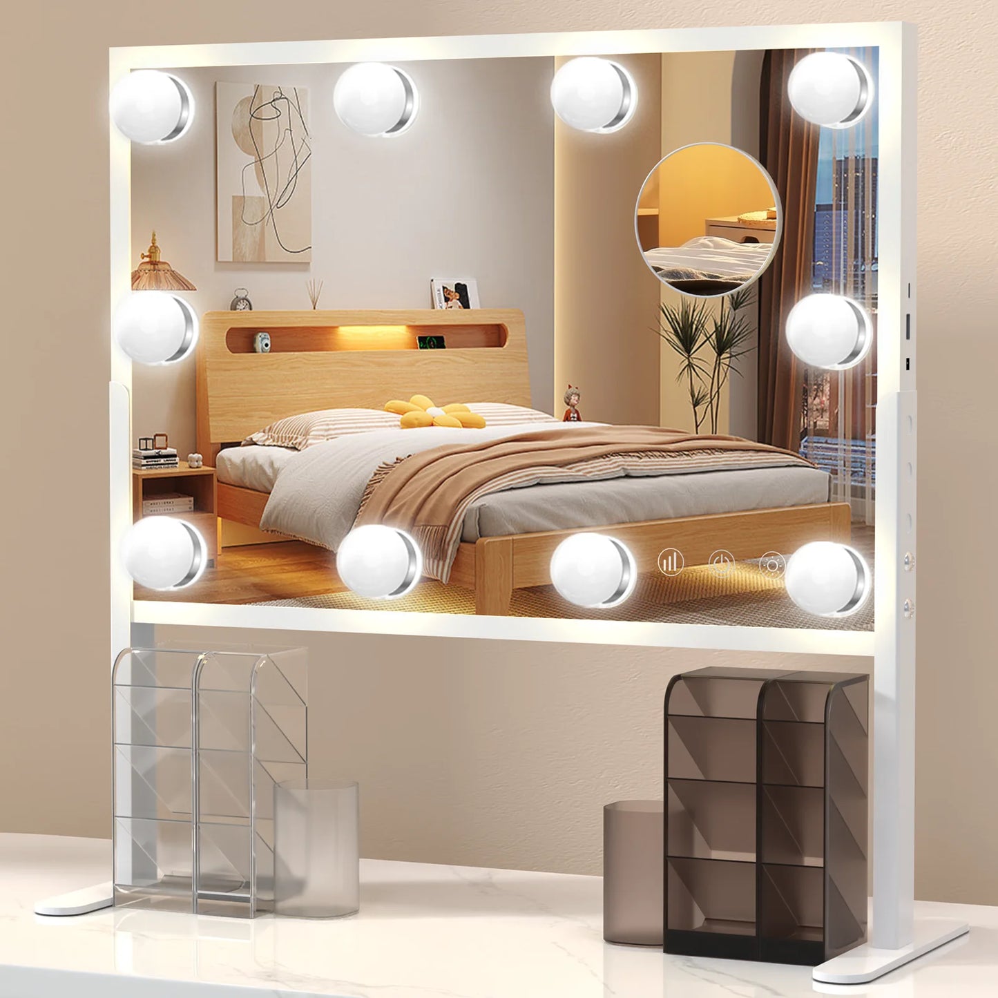 BESTOPE Pro Vanity Mirror With Lights Three Color Modes