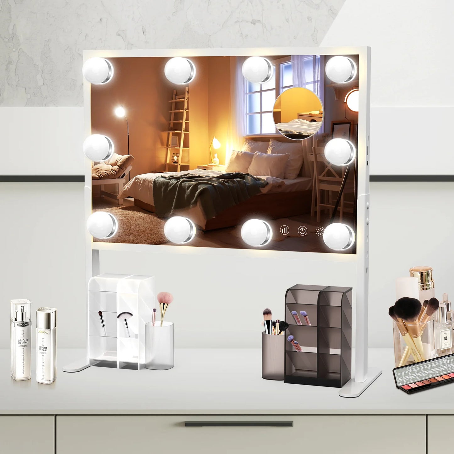 BESTOPE Pro Vanity Mirror With Lights Three Color Modes