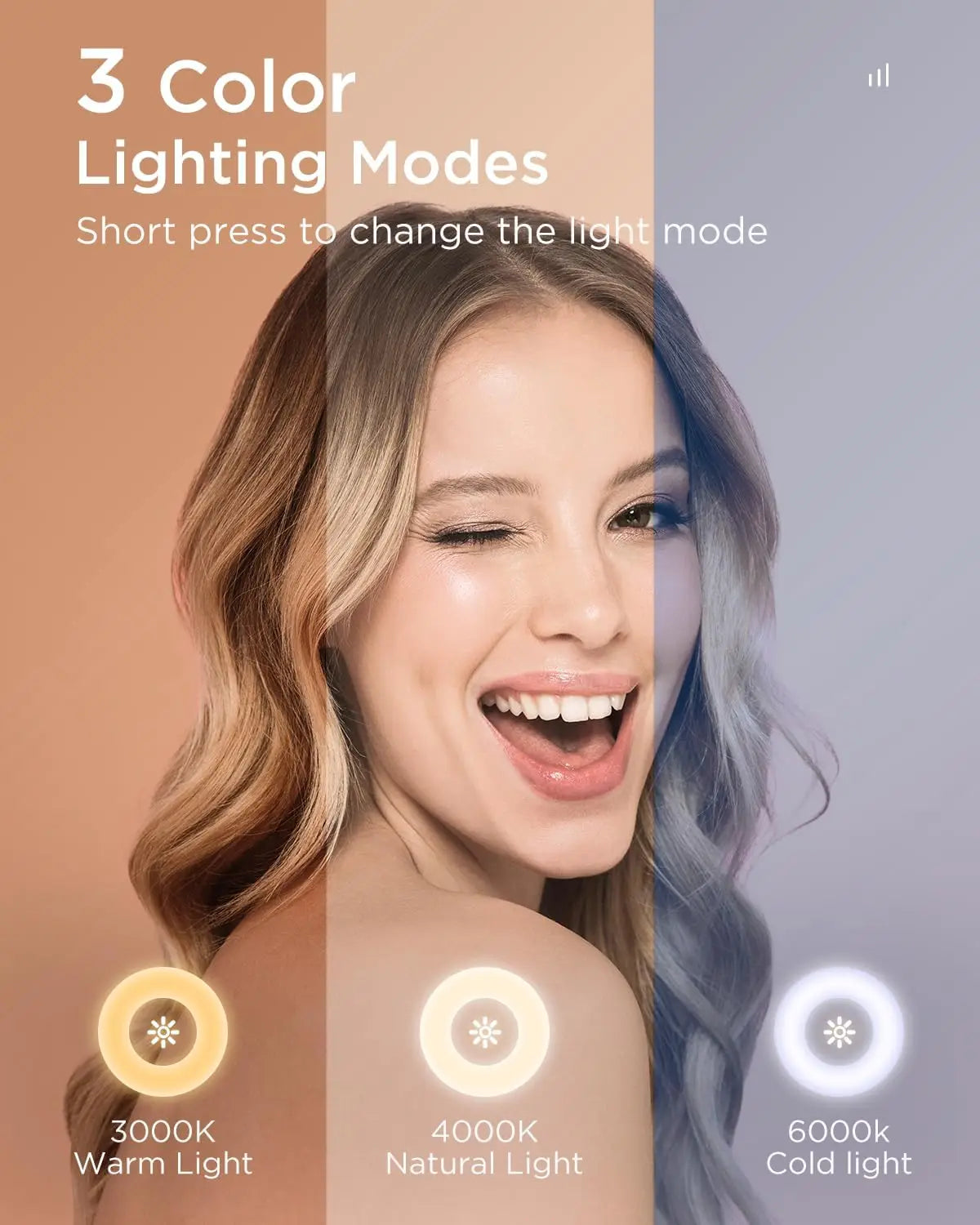 BESTOPE Pro Vanity Mirror With Lights Three Color Modes
