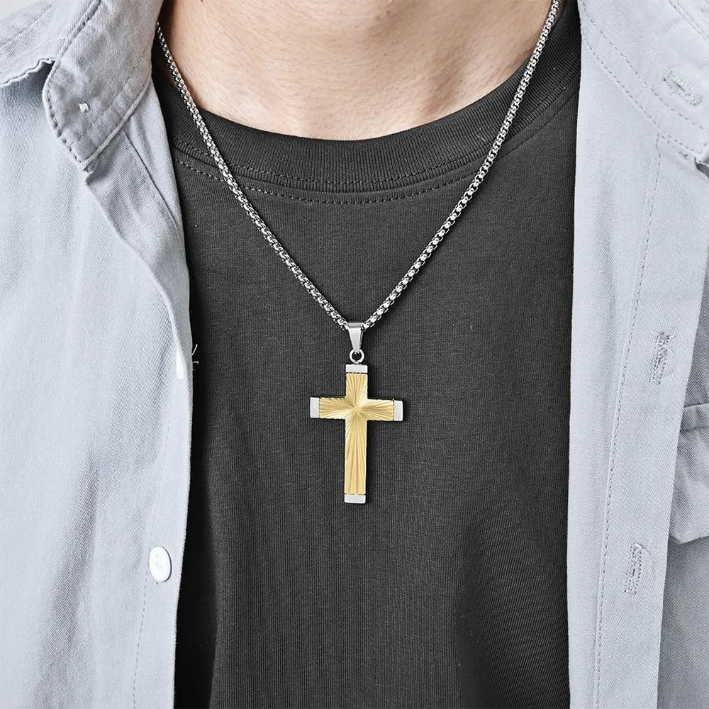 Sweet Blossoms Haven 18K Gold Plated Cross Necklace