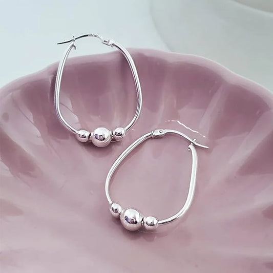 Sweet Blossoms Haven 925 Sterling Silver Circle Earrings