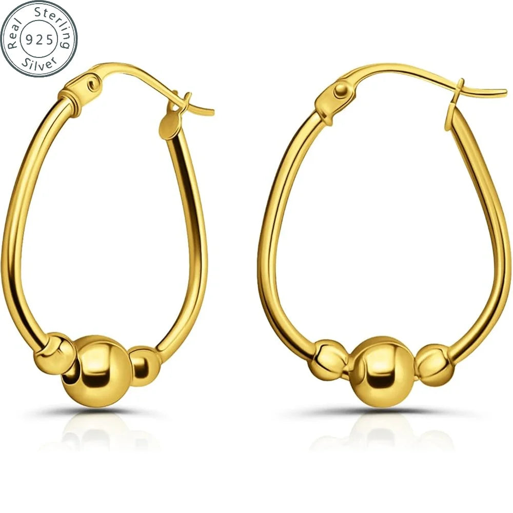 Sweet Blossoms Haven 925 Sterling Silver Circle Earrings