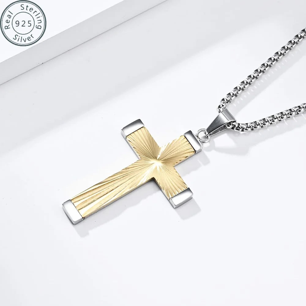 Sweet Blossoms Haven 18K Gold Plated Cross Necklace