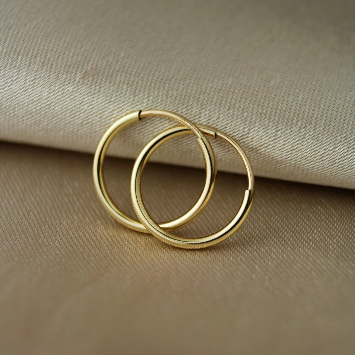 14K Gold Filled Endless Hoop Earrings 10 Size Gold Jewelry Gold Hoop Earrings Brincos Pendientes Oorbellen Boho Women Earrings