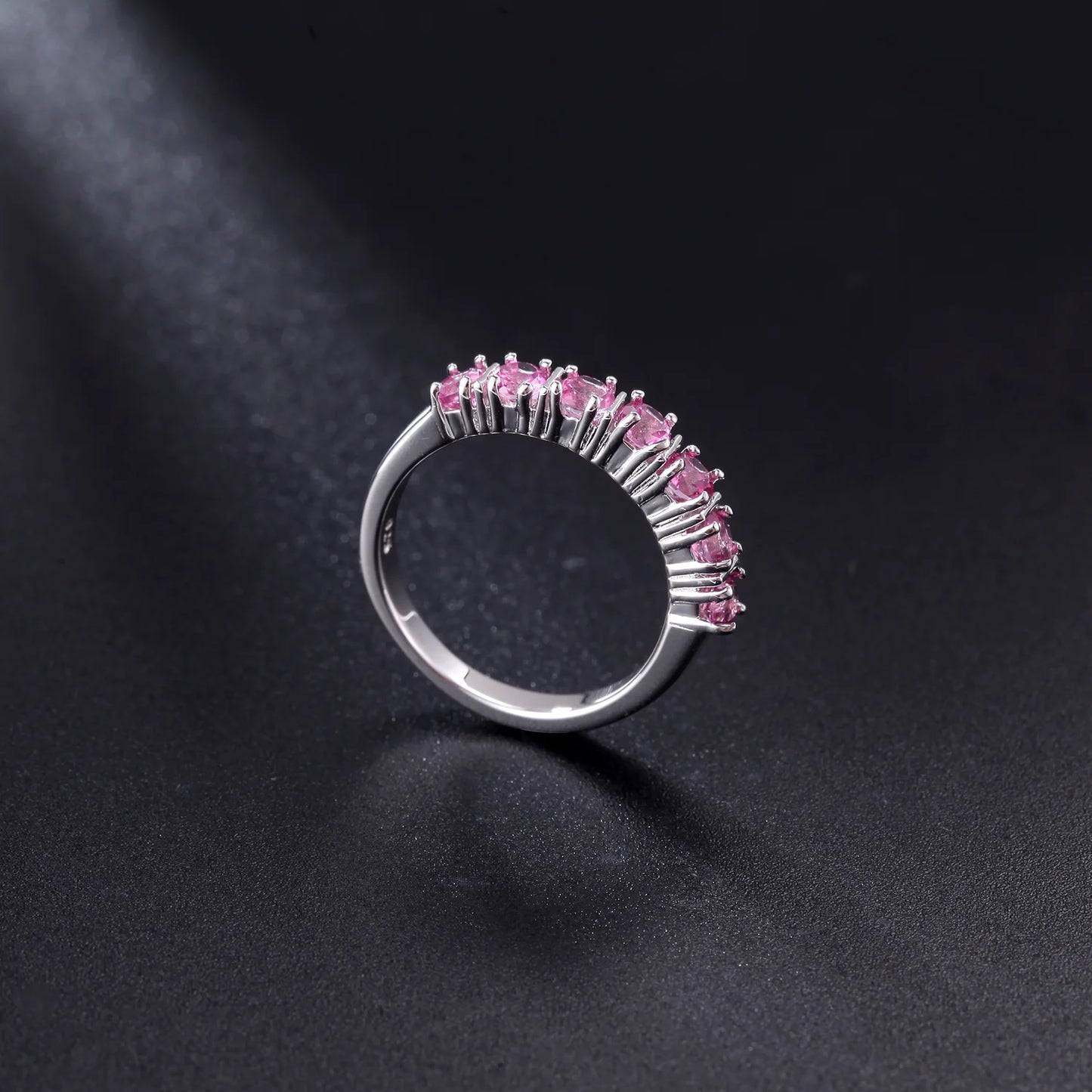 Gems Ballet Tourmaline Stackable Eternity Wedding Band Ring