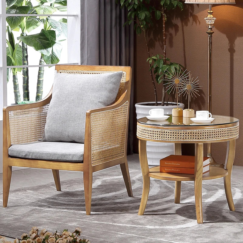 DUTRIEUX Balcony Rattan Lounge Chairs Outdoor Nordic