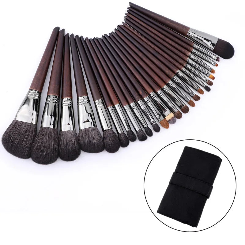 LOYBJ Natural Goat Hair Makeup Brushes Set Powder Foundation Blush Make Up Brush Cosmetic Eyebrow Eyeshdow Blending Maquillage