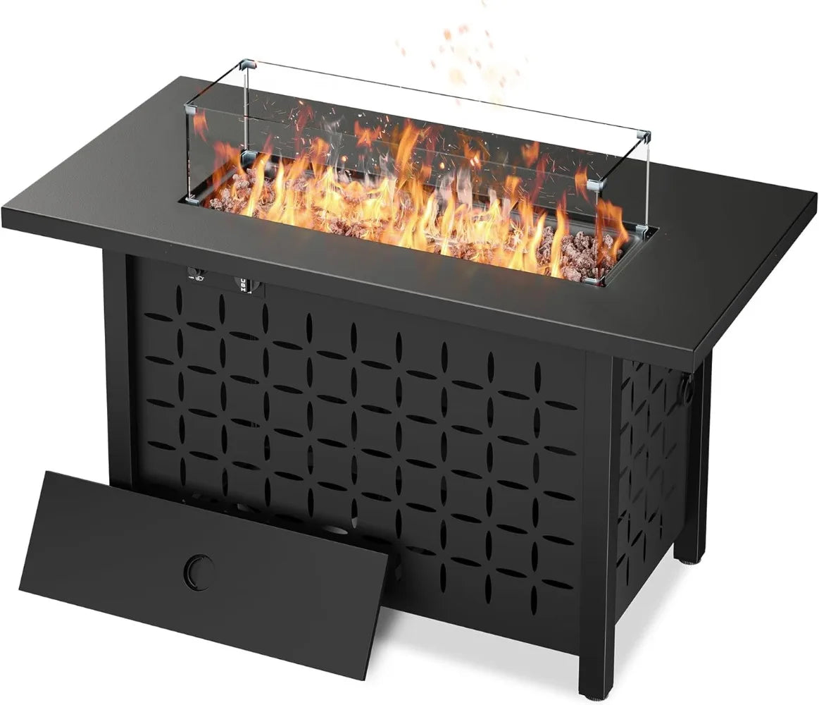 High Concerned Propane Gas Fire Pit Table 50000 BTU Outdoor