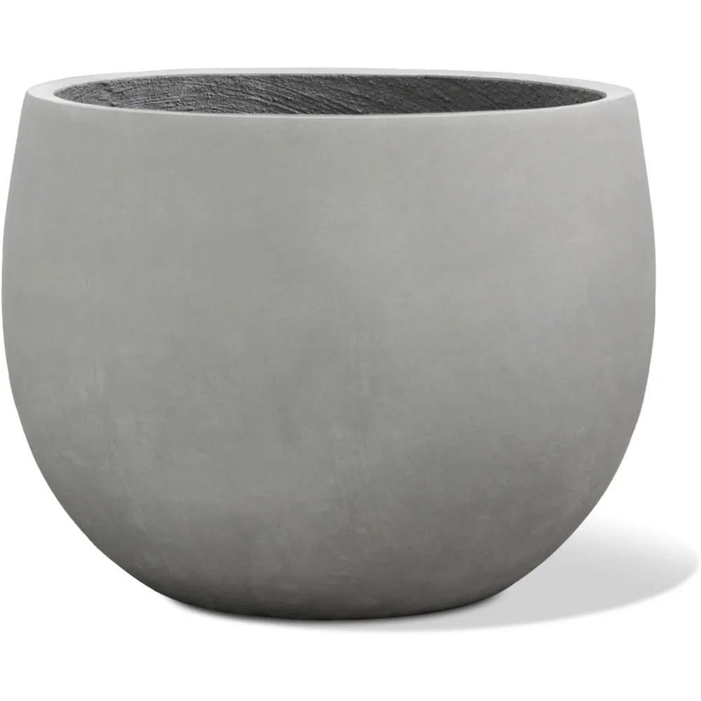 Ball Concrete Planter Indoor Outdoor Cement Plant Pot