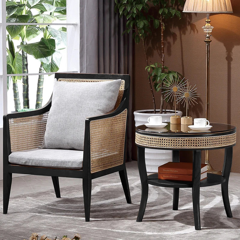 DUTRIEUX Balcony Rattan Lounge Chairs Outdoor Nordic