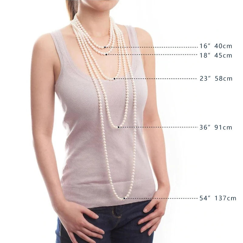 HOOZZ.P Natural Freshwater Pearl Necklace Fine Jewelry for Women Silver 925 Elegant Gift White 6-7mm AA Quality