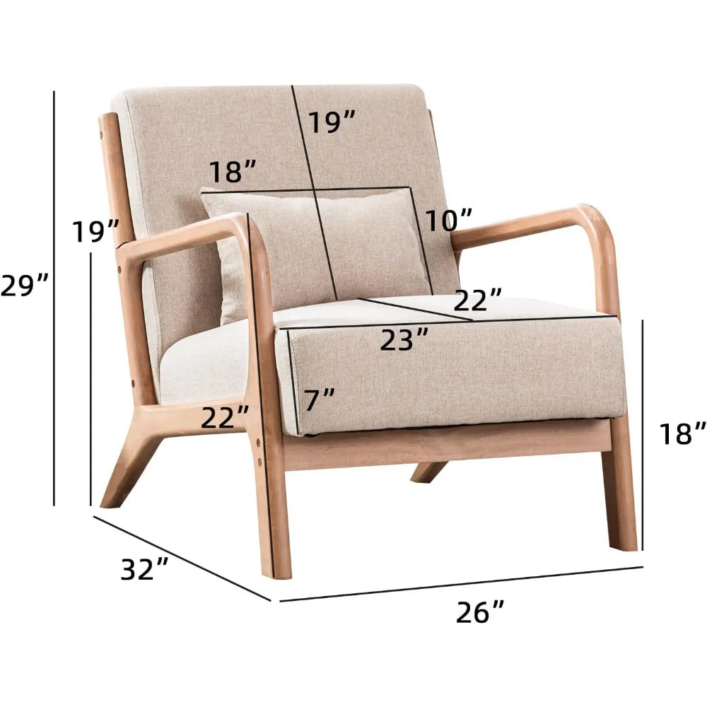 Hign-concerned Medieval Modern Wooden Frame Chair Armchair