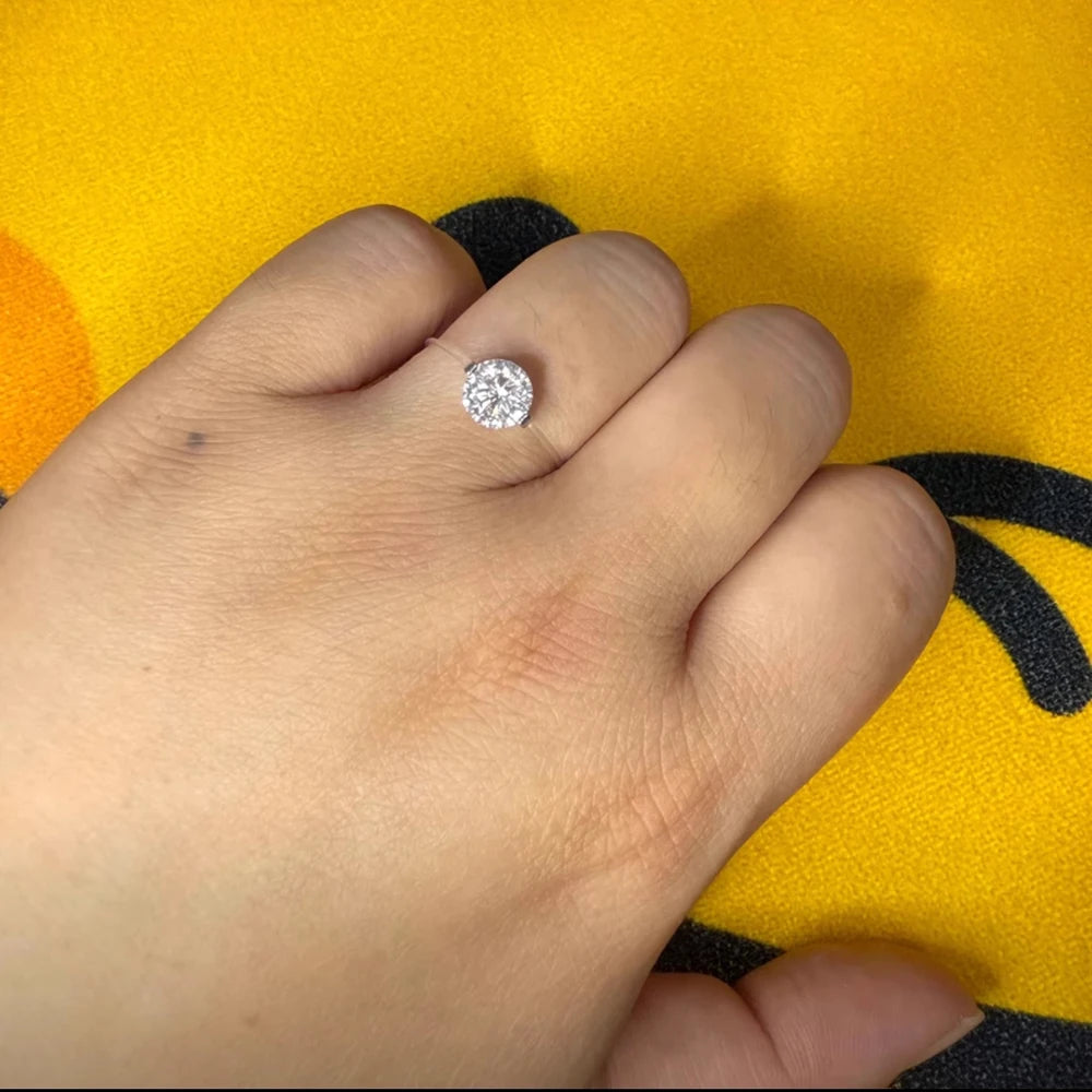 IGOTOS Moissanite Ring 925 Sterling Silver Wedding Band