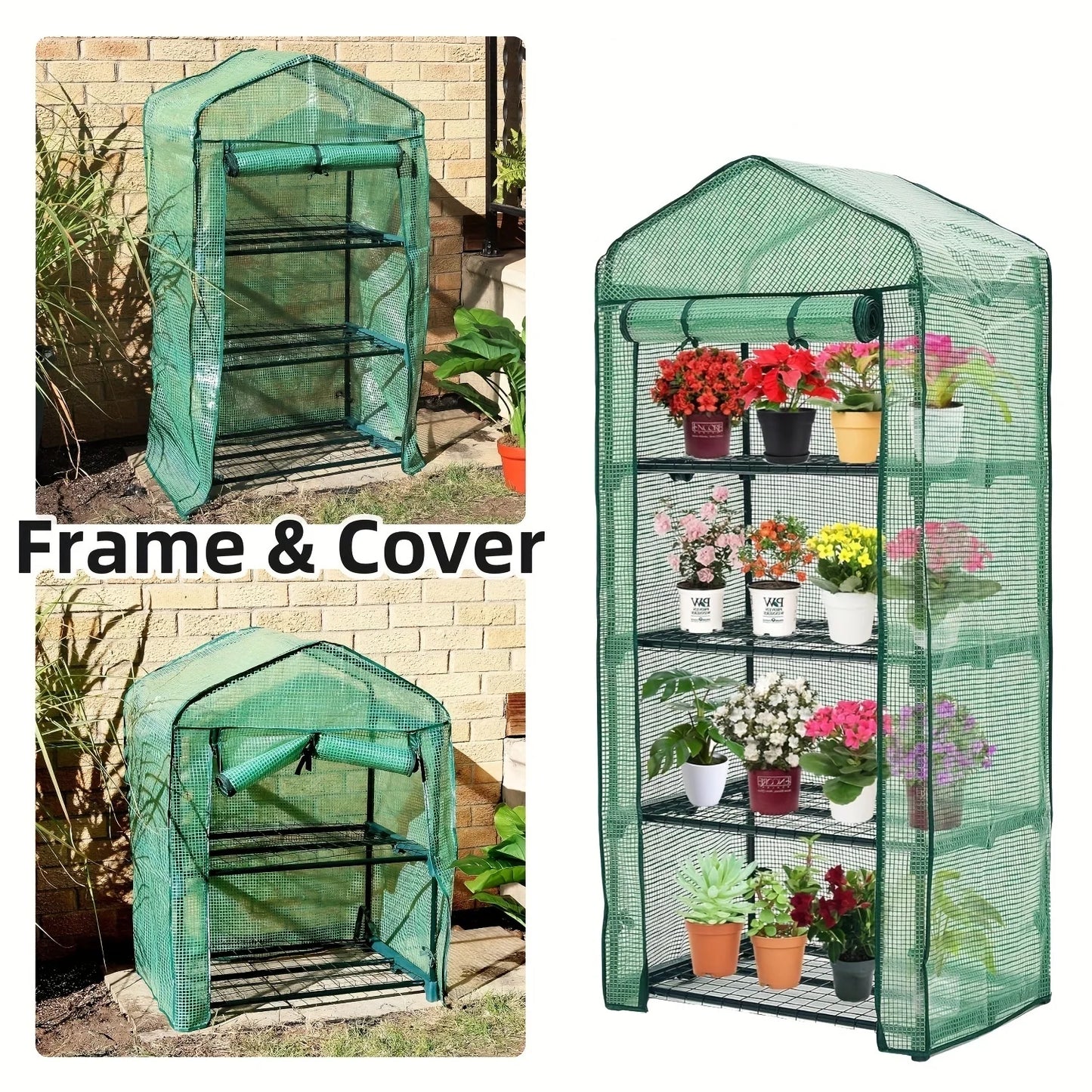 Hign-concerned Greenhouse Portable Rack With PE Cover
