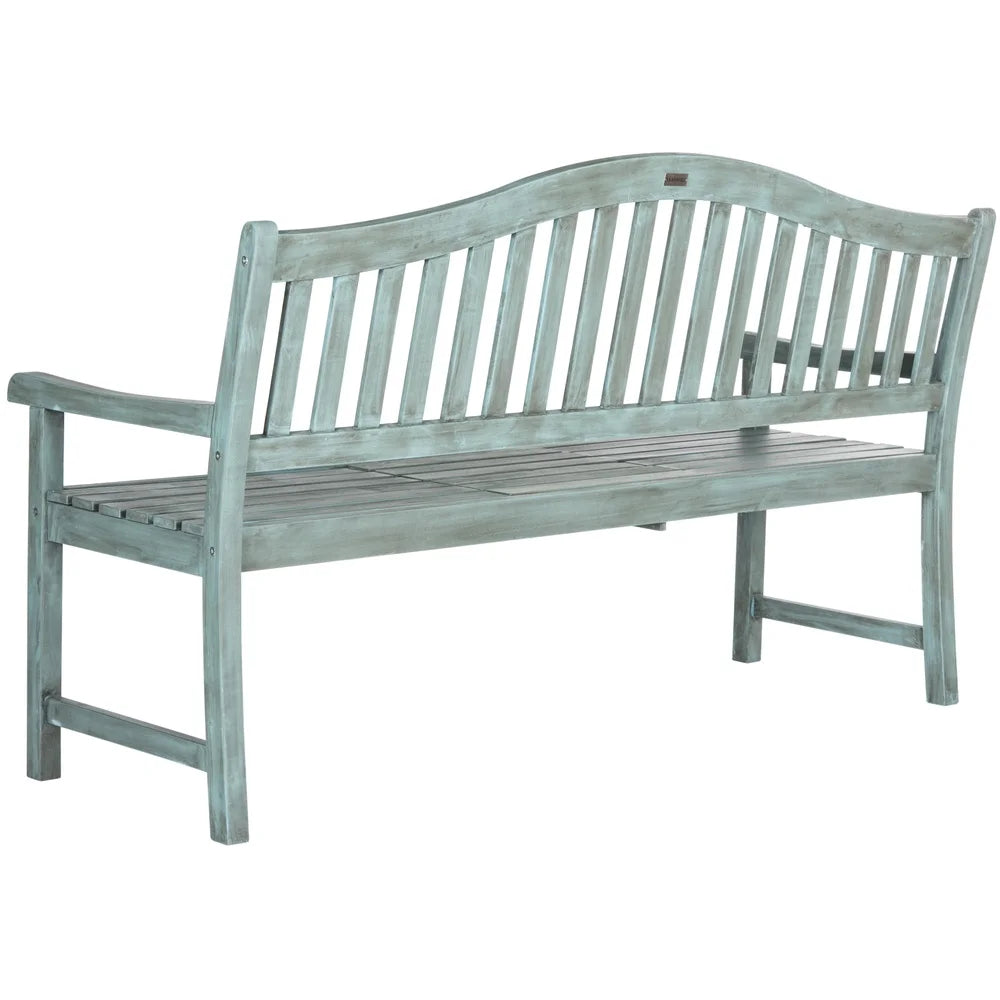 XMSJ Acacia Wood Outdoor Bench With Center Lift Durable Frame