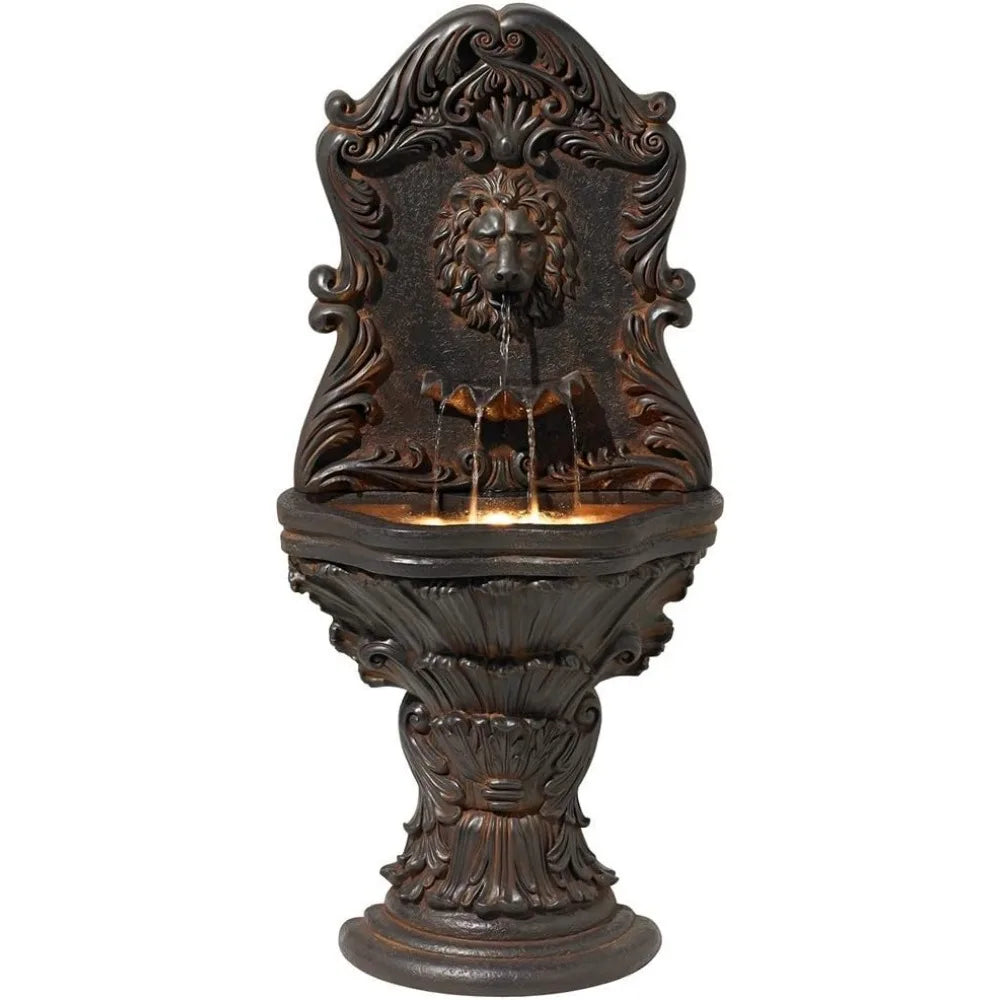 LED Resin Garden Fountain for Homes and Outdoor Spaces