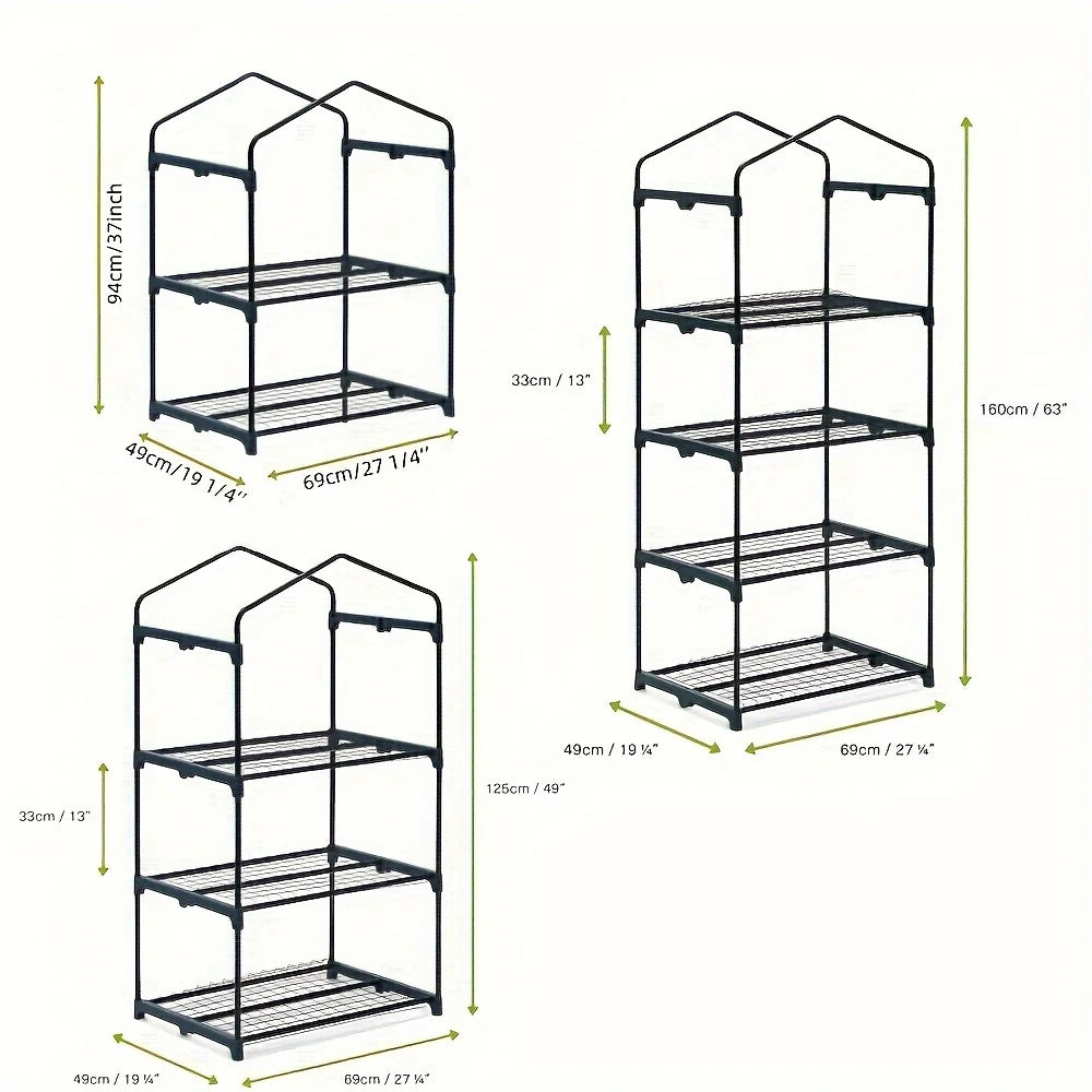 Hign-concerned Greenhouse Portable Rack With PE Cover