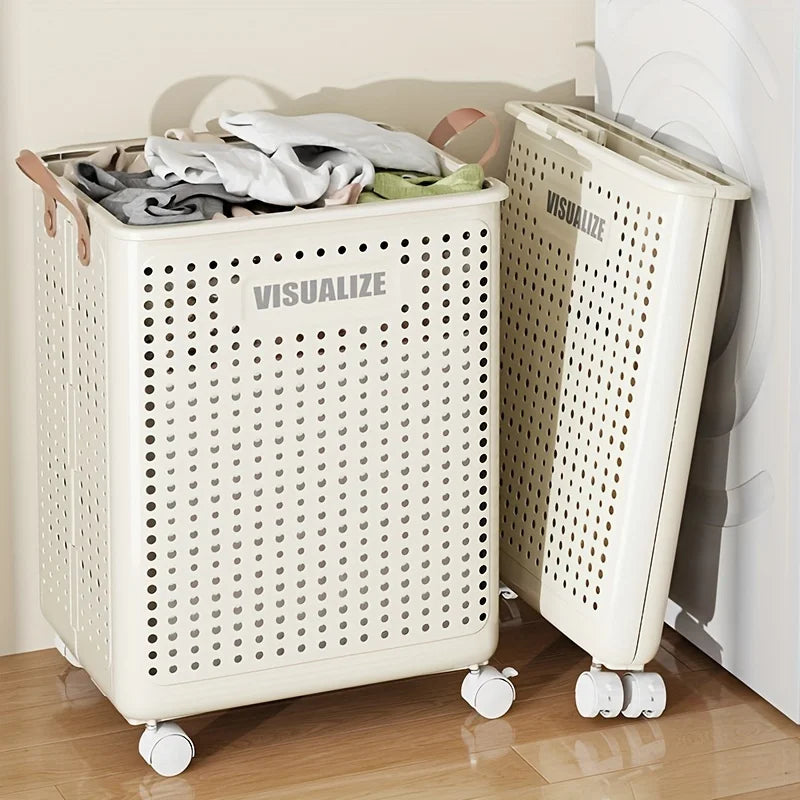 Dirty Clothes Basket Storage Organizer for Home and Laundry