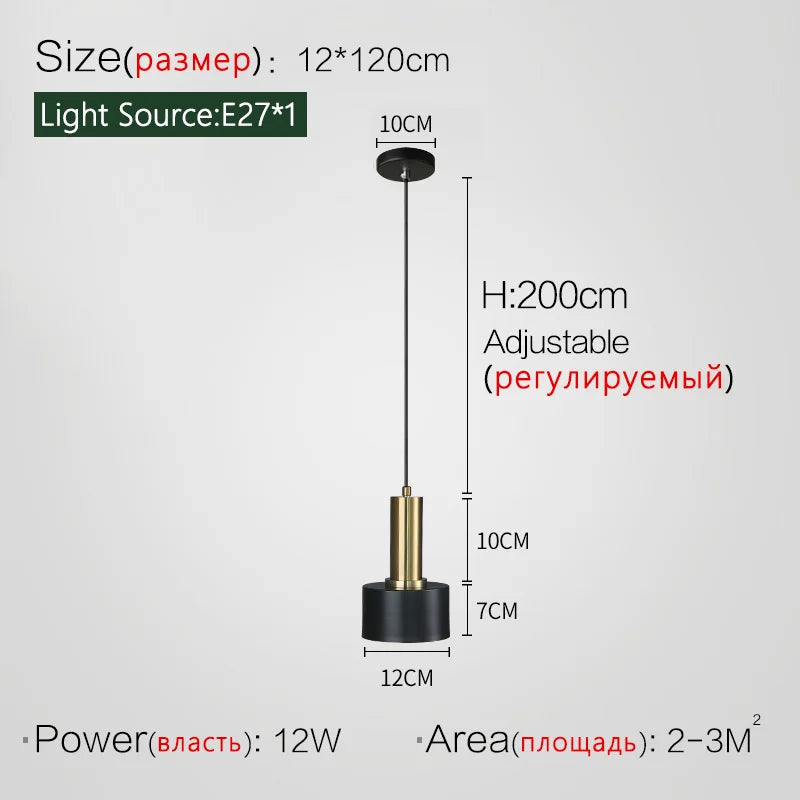 FLDY Minimalist Nordic Chandelier For Dining Room LED Light
