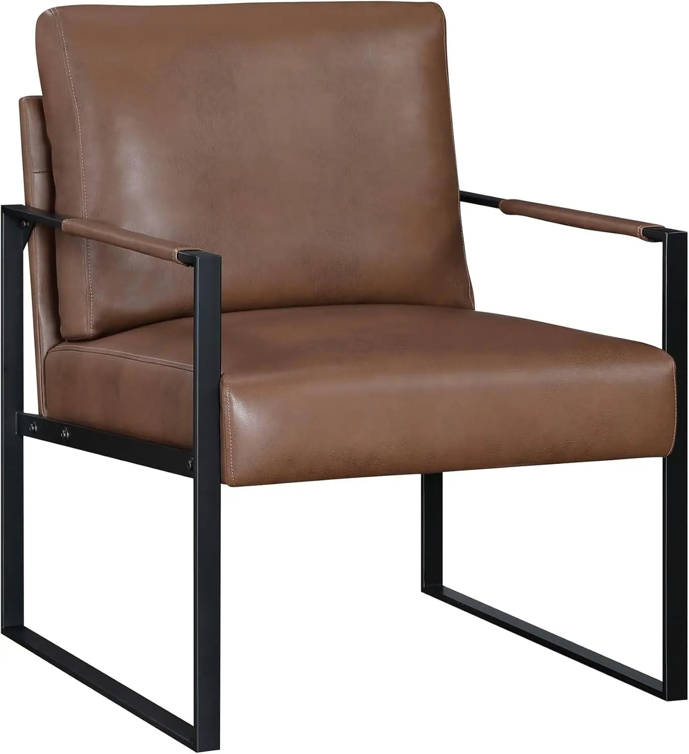 Sweet Blossoms Haven Modern Faux Leather Accent Chair