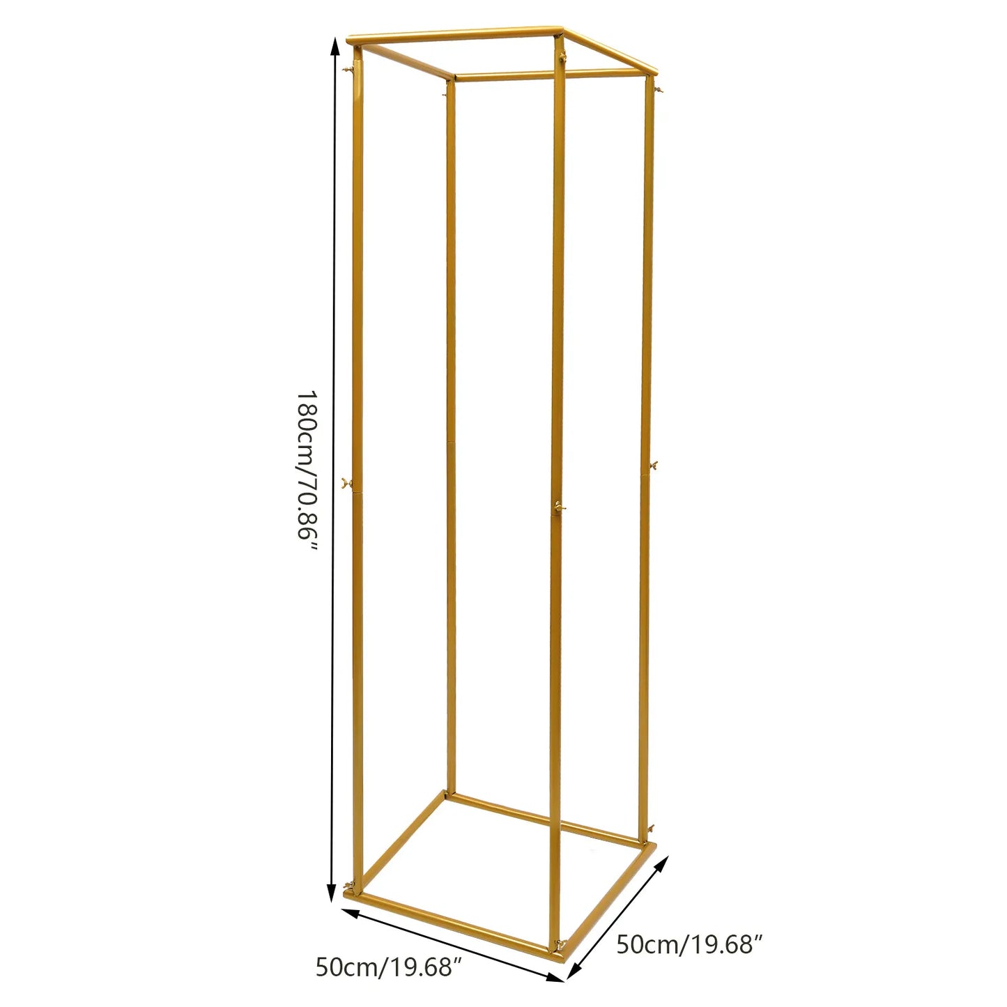 Hign Concerned Gold Metal Column Flower Stand Wedding Decor