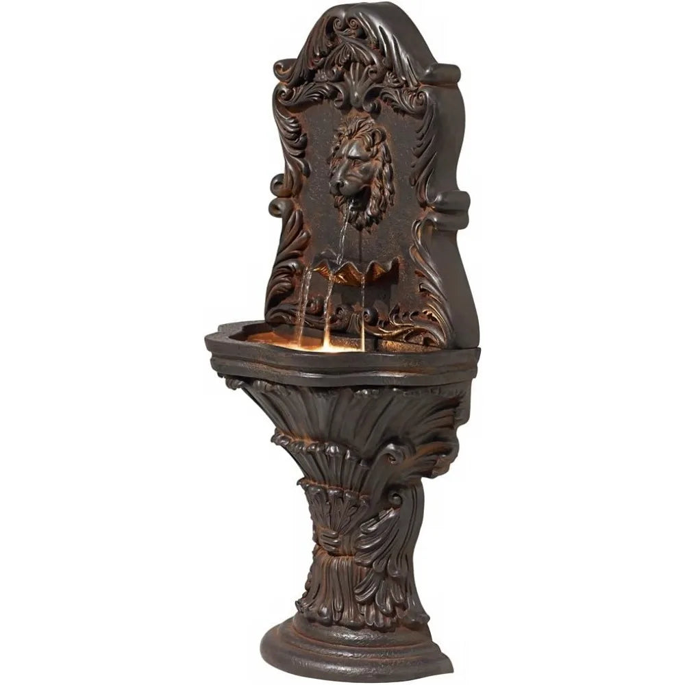LED Resin Garden Fountain for Homes and Outdoor Spaces