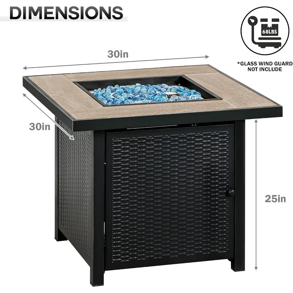 Bali Outdoors 50000 BTU Propane Fire Pit For Outdoor Patio