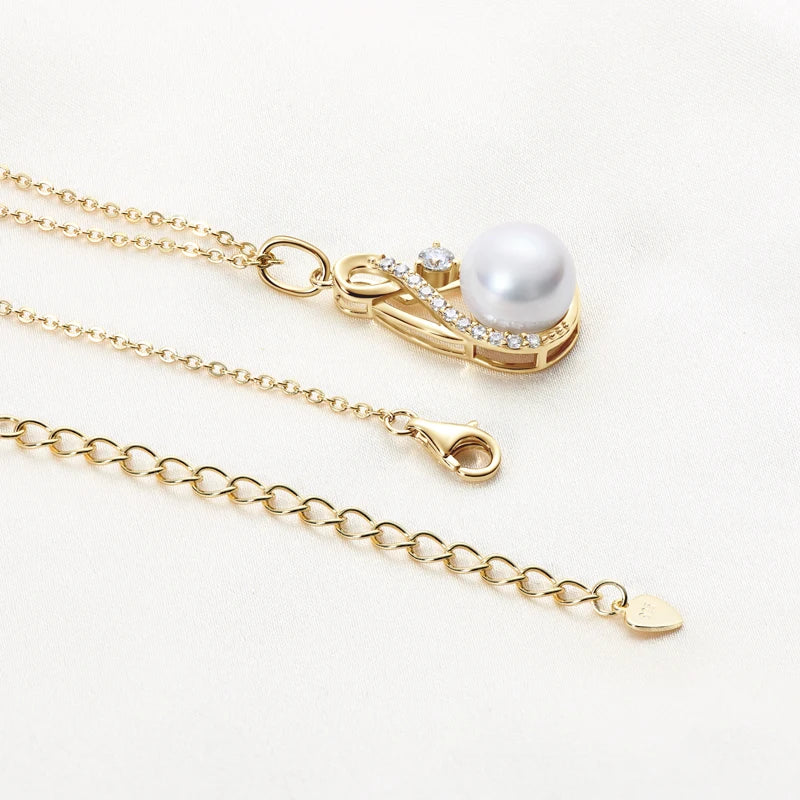 Sweet Blossoms Haven Pearl Infinite Pendant Necklace