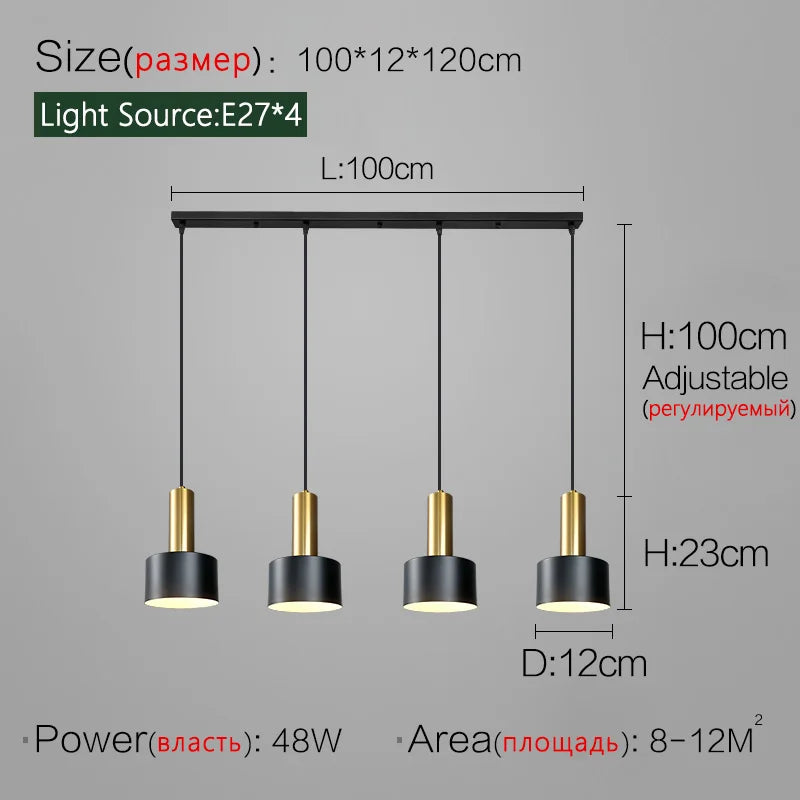 FLDY Minimalist Nordic Chandelier For Dining Room LED Light