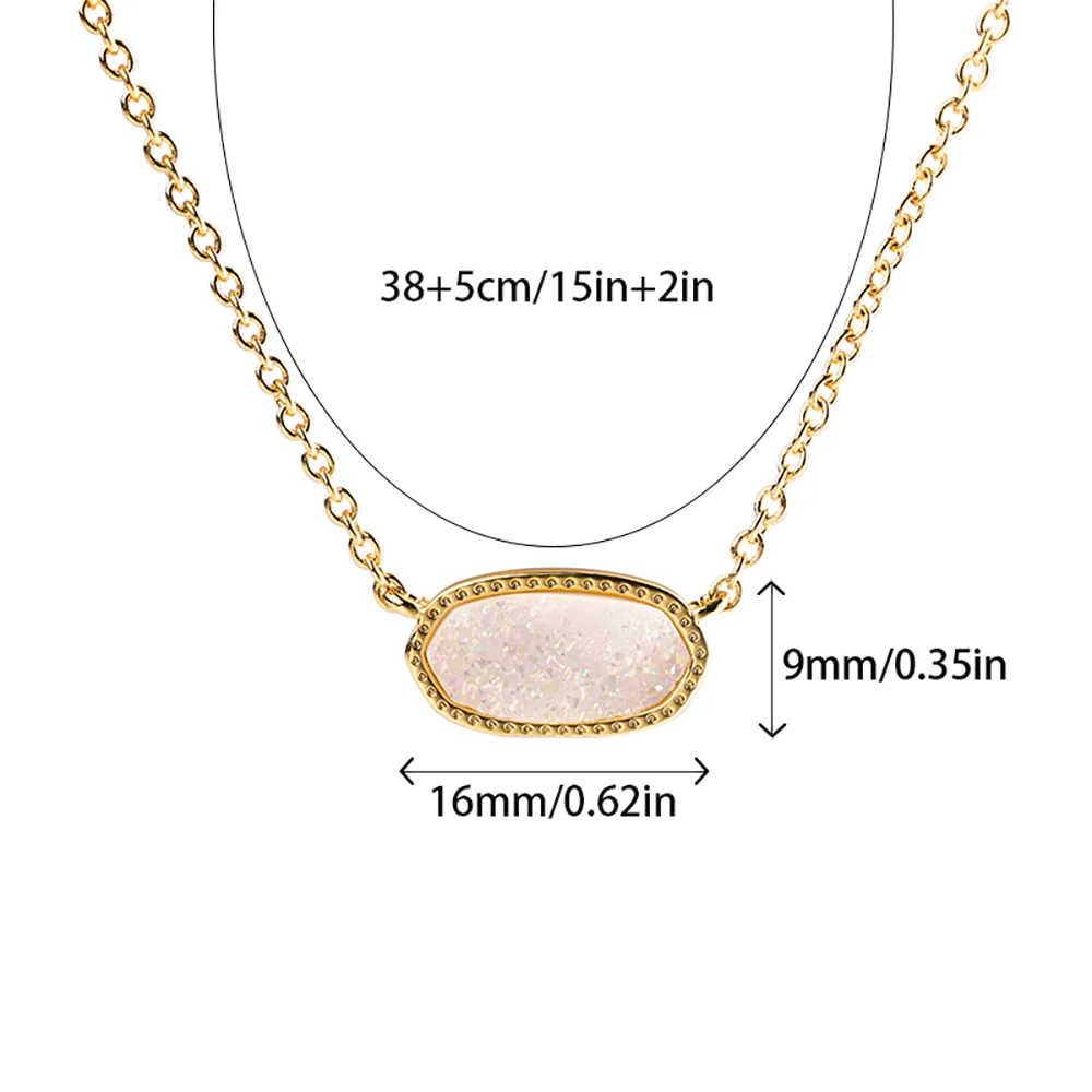 Sterling Silver 925 Crystal Pendant Necklace Chain