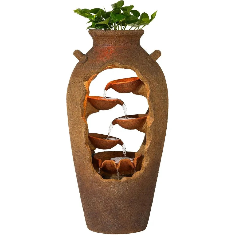 Universal Lighting and Decor Urn Waterfall Fountain LED
