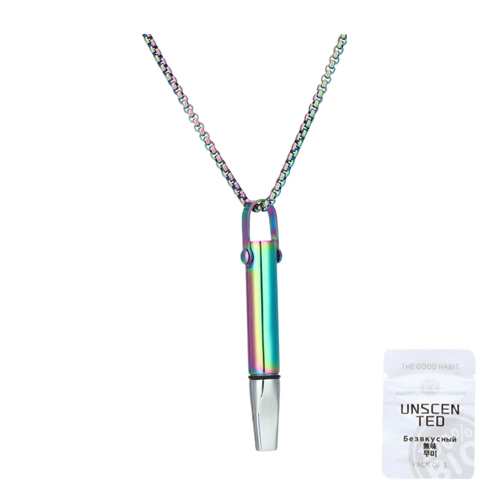 APWIKOGER Breathing Necklace Quitting Smoking Pendant