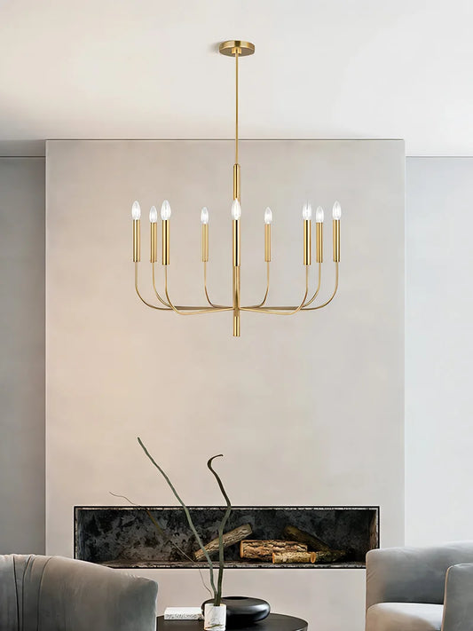 FEHE Minimalist Iron Chandelier For Dining Room E14