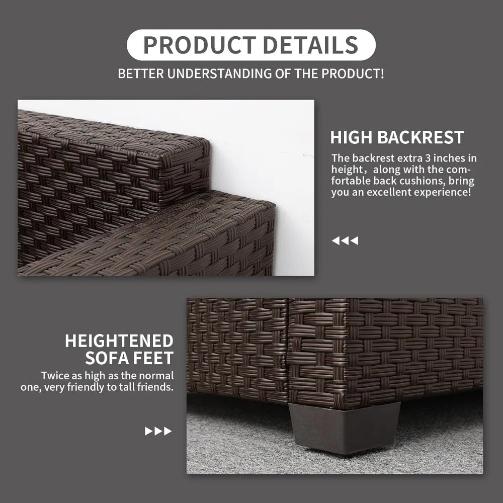 Outdoor Furniture Club Chair Set With Glass End Table