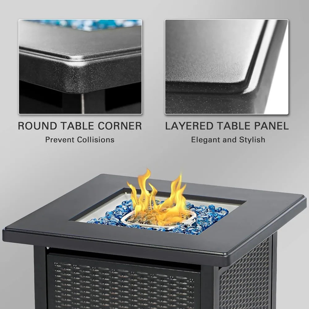 50000 BTU Propane Fire Pit Table For Patio Backyard Outdoor