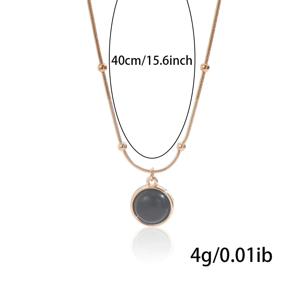 AUKYGGUSCN Mood Responsive Necklace Stainless Steel Resin