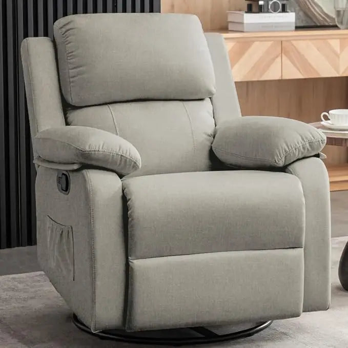 Masterpiece Recliner Chair 360 Swivel Rocker For Small Rooms