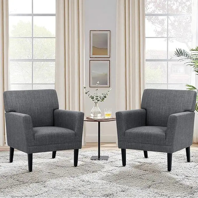 OEING Accent Chair Set of 2 Modern Upholstered Armchairs