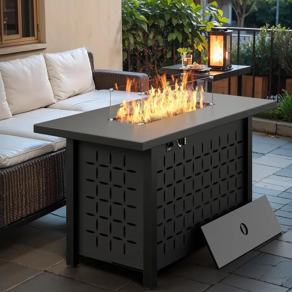 High Concerned Propane Gas Fire Pit Table 50000 BTU Outdoor