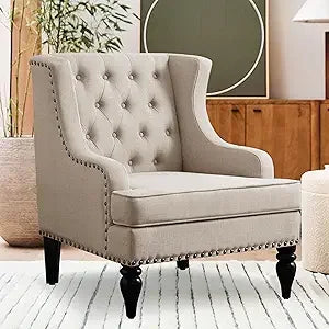 DAFIFY Amelia Modern Wingback Armchair Reading Sofa