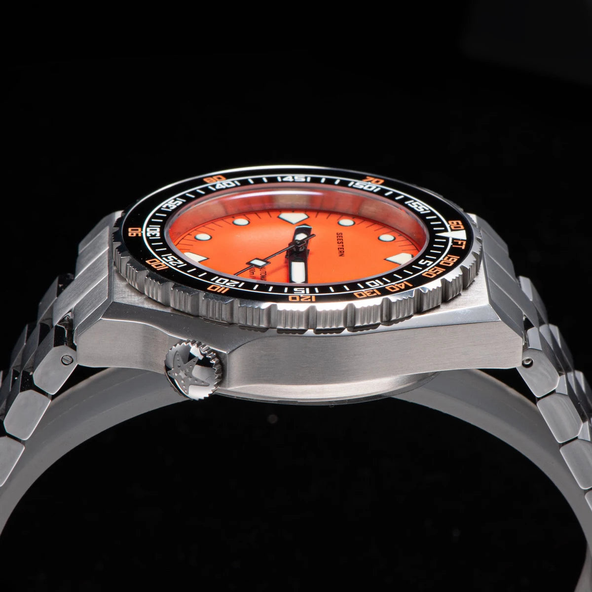 SEESTERN SUB600T V3 Mens Watch Automatic Diving Sapphire Wristwatch NH35 Movement Ceramic Bezel Luminous Date Jubilee Waterproof