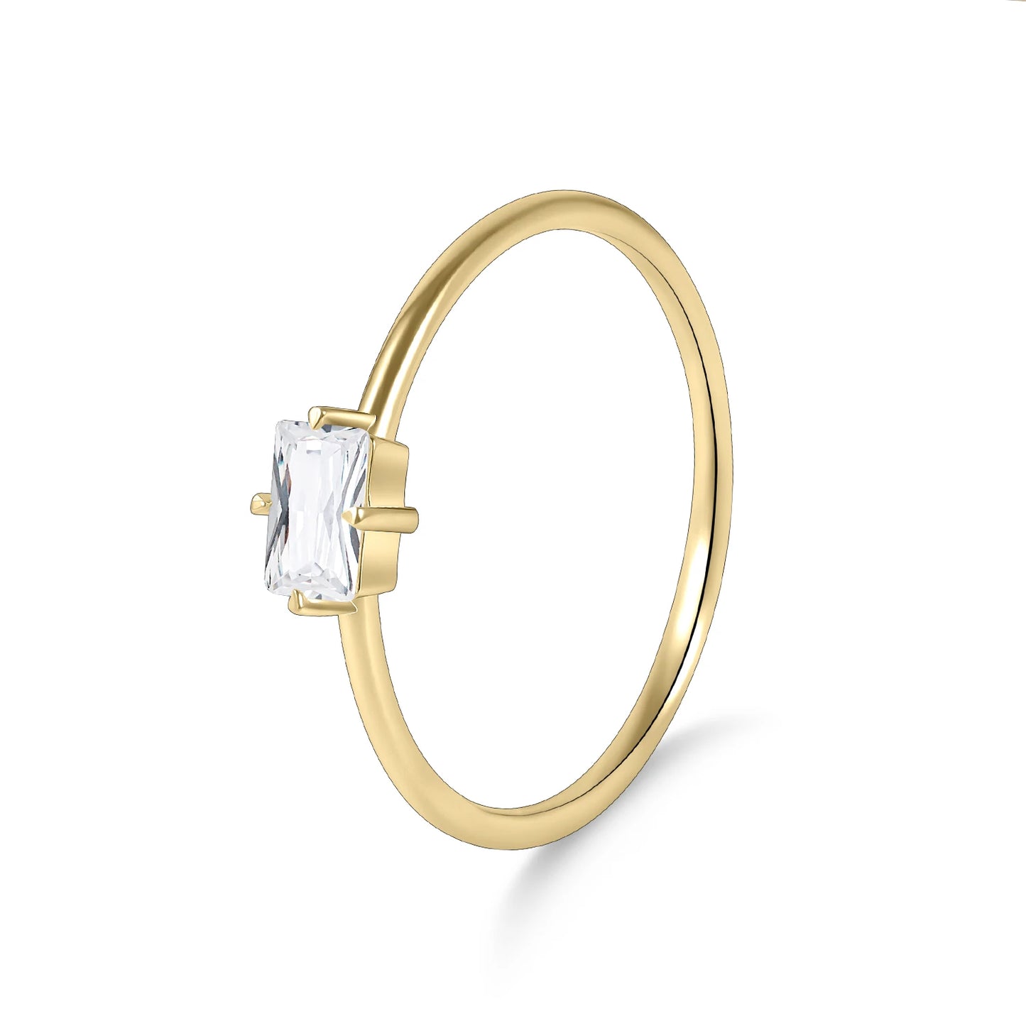 GEMS BALLET 925 Sterling Silver Moissanite Wedding Band