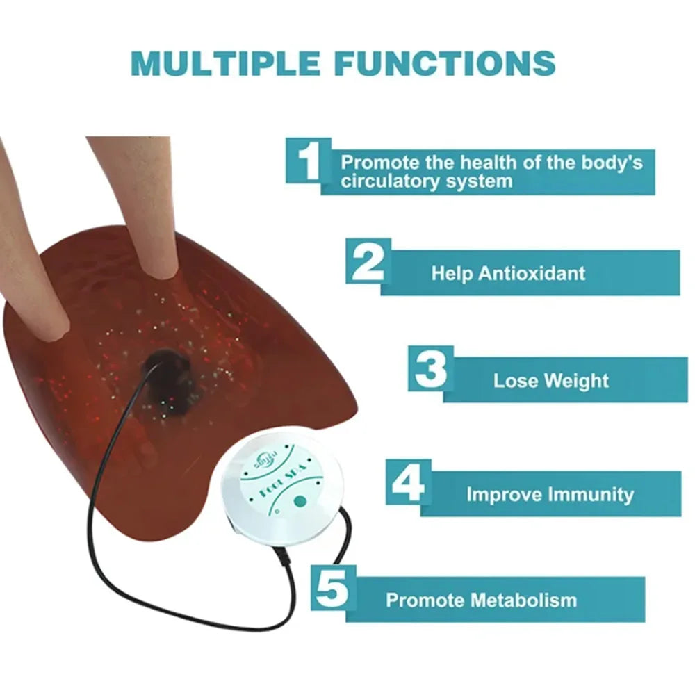 Electric Detox Ionic Foot Spa Bath Machine Feet Massage FootBath Detoxification Relieves Fatigue Promote Blood Circulation Mini